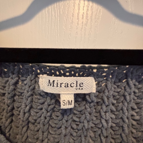 Miracle Grey V-Neck Baggy Sweater, size S/M - Picture 3 of 4